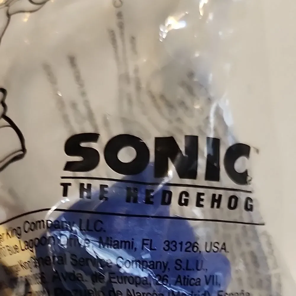 Blue and Red Sonic the Hedgehog Toy